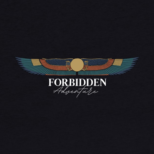 Forbidden Adventure logo WHITE by Project Illumination